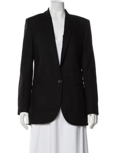 Pre-owned Equipment Wool Blazer In Black