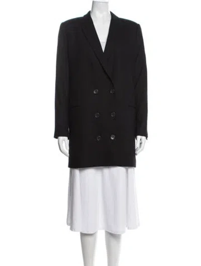 Pre-owned Equipment Wool Blazer In Black
