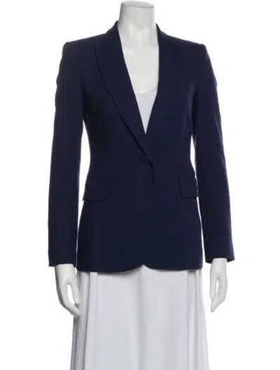 Pre-owned Equipment Wool Blazer In Blue