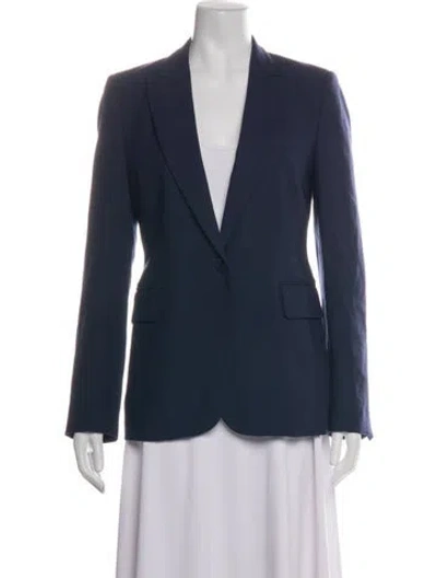 Pre-owned Equipment Wool Blazer In Blue