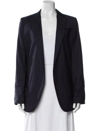 Pre-owned Equipment Wool Blazer In Gray