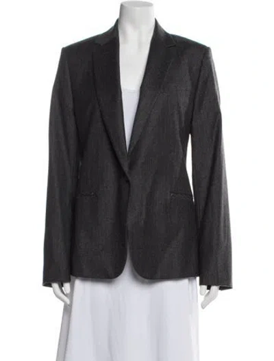 Pre-owned Equipment Wool Blazer In Grey