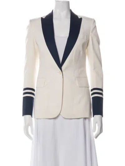 Pre-owned Equipment Wool Blazer In Neutral