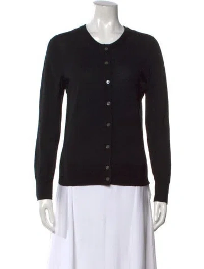 Pre-owned Equipment Wool Crew Neck Sweater In Black