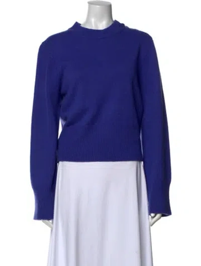 Pre-owned Equipment Wool Crew Neck Sweater In Blue