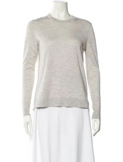 Pre-owned Equipment Wool Crew Neck Sweater In Gray