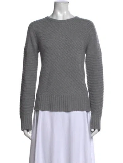 Pre-owned Equipment Wool Crew Neck Sweater In Gray
