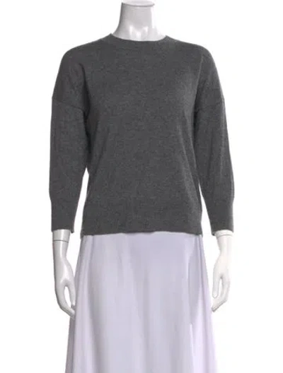Pre-owned Equipment Wool Crew Neck Sweater In Grey