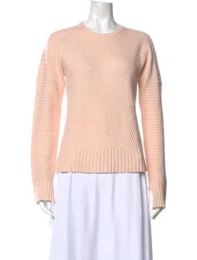 Pre-owned Equipment Wool Crew Neck Sweater In Pink