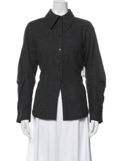 Pre-owned Equipment Wool Jacket W/ Tags In Gray