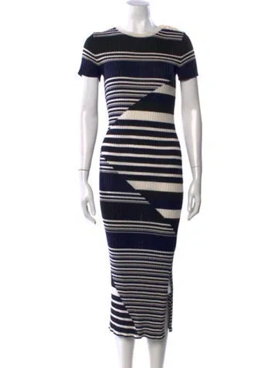Pre-owned Equipment Wool Midi Length Dress In Multi