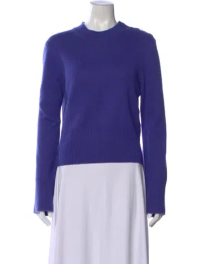 Pre-owned Equipment Wool Mock Neck Sweater W/ Tags In Purple