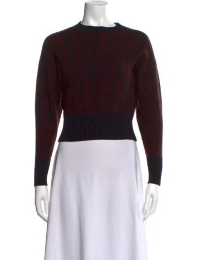 Pre-owned Equipment Wool Patterned Sweater In Black
