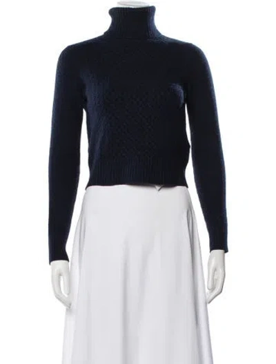 Pre-owned Equipment Wool Patterned Sweater In Blue
