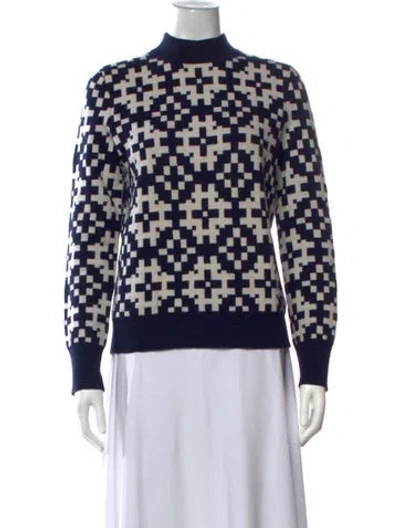 Pre-owned Equipment Wool Patterned Sweater In Brown