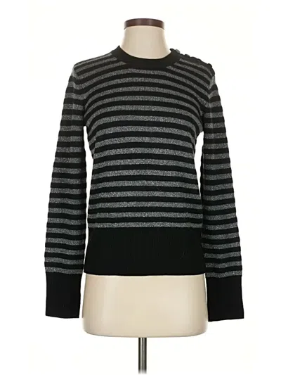 Pre-owned Equipment Wool Pullover Sweater In Black