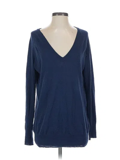 Pre-owned Equipment Wool Pullover Sweater In Blue