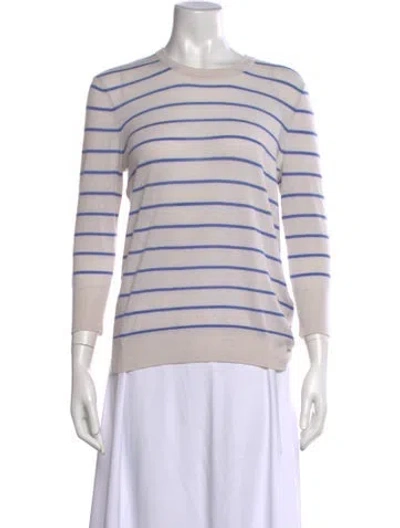 Pre-owned Equipment Wool Striped Sweater In Multicolor