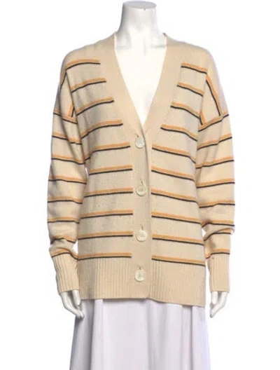 Pre-owned Equipment Wool Striped Sweater In Neutral