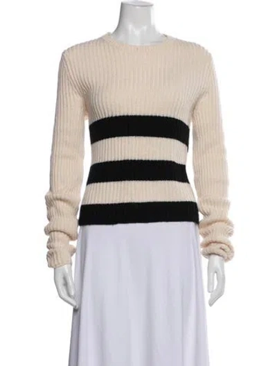 Pre-owned Equipment Wool Striped Sweater In Pink