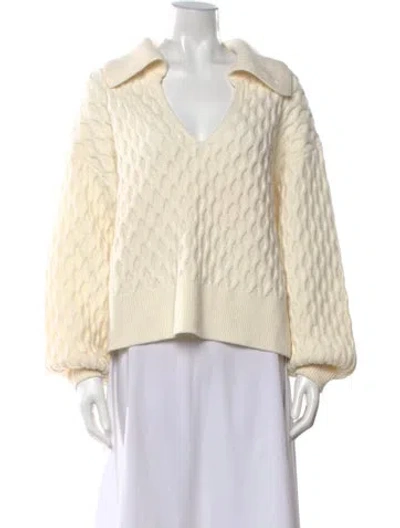 Pre-owned Equipment Wool Sweater In Neutral