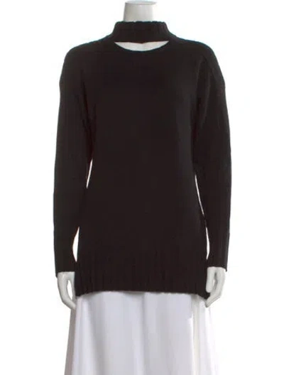 Pre-owned Equipment Wool Turtleneck Sweater In Black