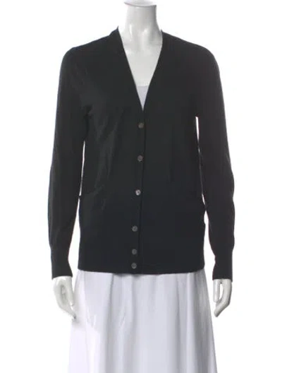 Pre-owned Equipment Wool V-neck Sweater In Gray