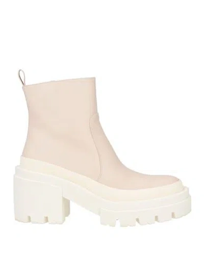 Eqüitare Equitare Claudette Woman Ankle Boots Off White Size 8 Soft Leather In Multi