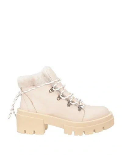 Eqüitare Equitare Joyce Woman Ankle Boots Beige Size 10 Shearling In Multi