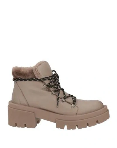 Eqüitare Equitare Joyce Woman Ankle Boots Taupe Size 10 Shearling In Multi