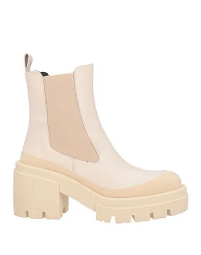 Eqüitare Equitare Lillian Woman Ankle Boots Beige Size 8 Leather In Neutral
