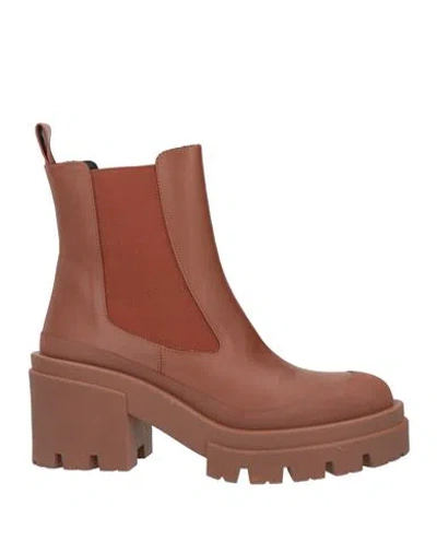 Eqüitare Equitare Lillian Woman Ankle Boots Tan Size 8 Leather In Brown