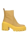 Eqüitare Equitare Woman Ankle Boots Marigold Size 8 Soft Leather In Yellow