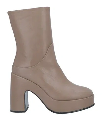 Eqüitare Equitare Woman Ankle Boots Dove Grey Size 10 Soft Leather
