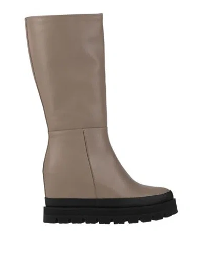 Eqüitare Equitare Woman Boot Taupe Size 11 Soft Leather In Gray