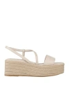 Eqüitare Equitare Woman Espadrilles Beige Size 6 Leather In Beige