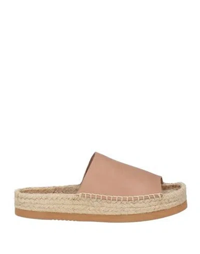 Eqüitare Equitare Woman Espadrilles Light Brown Size 6 Leather In Beige
