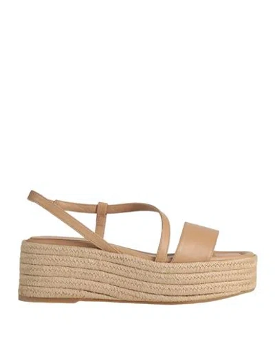 Eqüitare Equitare Woman Espadrilles Sand Size 11 Leather In Beige