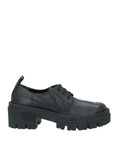 Eqüitare Equitare Woman Lace-up Shoes Black Size 7 Leather