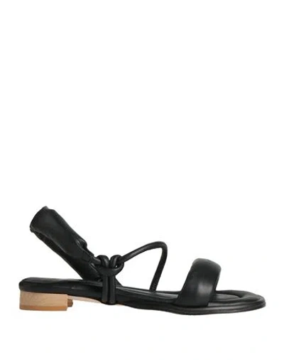Eqüitare Equitare Woman Sandals Black Size 7 Textile Fibers