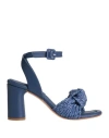 Eqüitare Equitare Woman Sandals Blue Size 6 Textile Fibers
