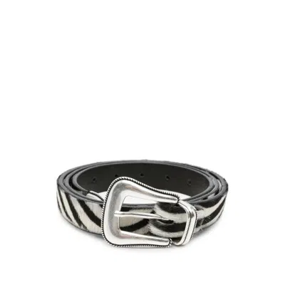 Eraldo Belts In White/black
