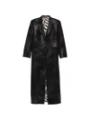 Eraldo Button Coat In Black