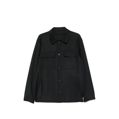 Eraldo Button-fastening Chest-pocket Jacket In Black