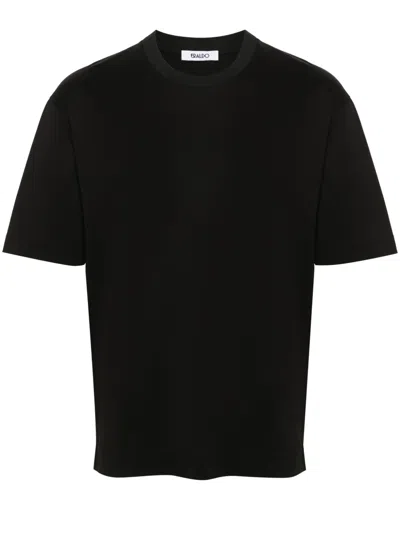 Eraldo Crew-neck Cotton T-shirt In Black