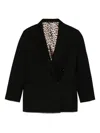 Eraldo Double-breasted Blazer In Black