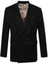 Eraldo Notched-lapel Double-breasted Blazer In Black