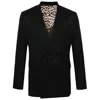 Eraldo Double-breasted Blazer In Black