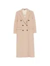 Eraldo Double-breasted Peaked-lapel Coat In Brown