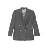 Eraldo Double-breasted Wool Jacket In Gray
